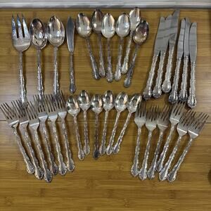 34 Piece 1968 Towle Londonderry Silverplate - Flatware/Hostess Set - Serves 6